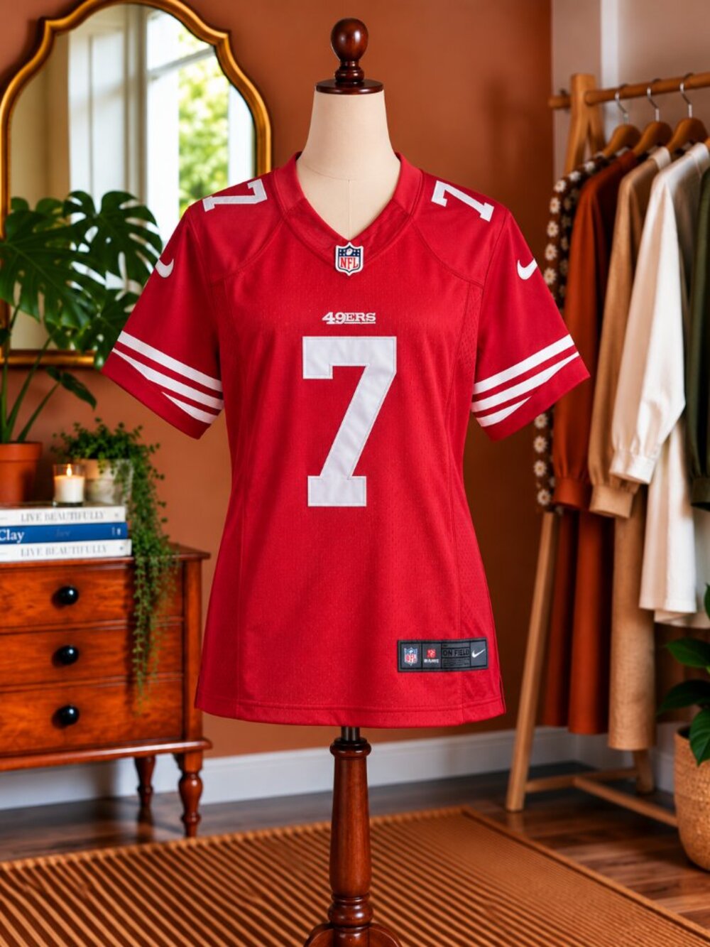 Nike Red San Francisco 49ers #7 Men's Football Jersey